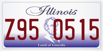 IL license plate Z950515