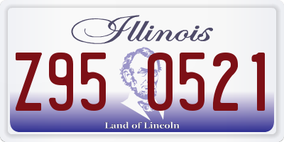 IL license plate Z950521