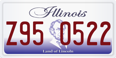 IL license plate Z950522