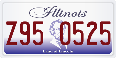 IL license plate Z950525