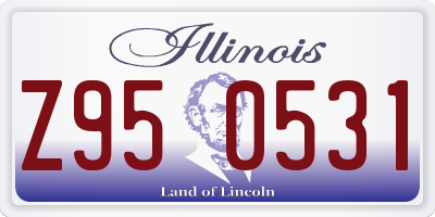 IL license plate Z950531