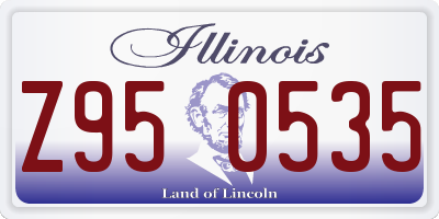 IL license plate Z950535