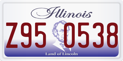 IL license plate Z950538