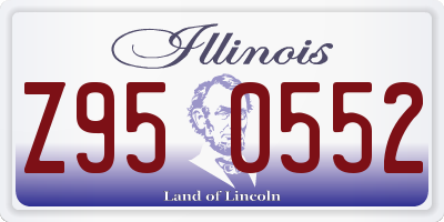 IL license plate Z950552