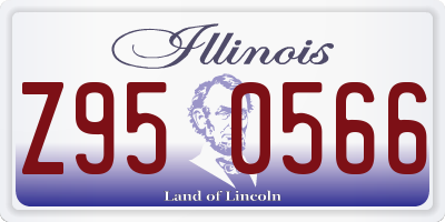 IL license plate Z950566