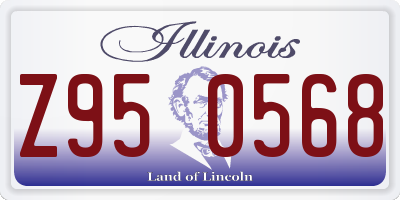 IL license plate Z950568