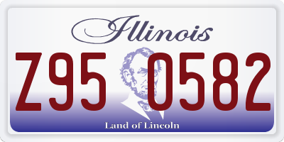 IL license plate Z950582