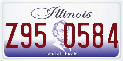IL license plate Z950584