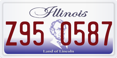IL license plate Z950587