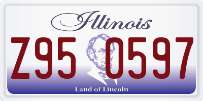 IL license plate Z950597