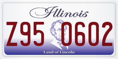 IL license plate Z950602