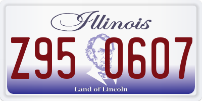 IL license plate Z950607