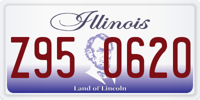 IL license plate Z950620