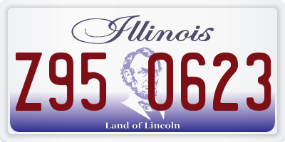 IL license plate Z950623