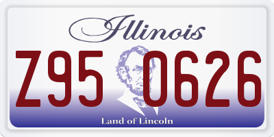 IL license plate Z950626