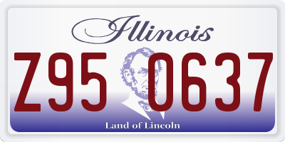 IL license plate Z950637