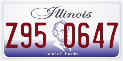 IL license plate Z950647