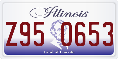 IL license plate Z950653