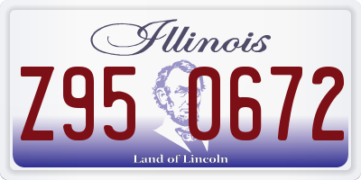 IL license plate Z950672