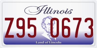 IL license plate Z950673
