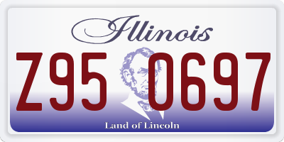 IL license plate Z950697
