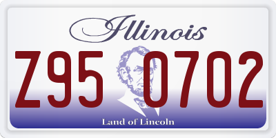 IL license plate Z950702