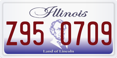 IL license plate Z950709