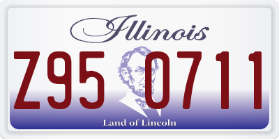 IL license plate Z950711