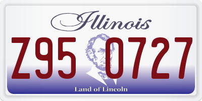 IL license plate Z950727