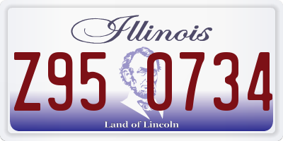IL license plate Z950734
