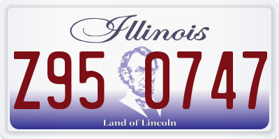 IL license plate Z950747