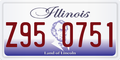 IL license plate Z950751