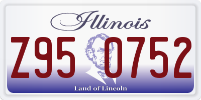 IL license plate Z950752