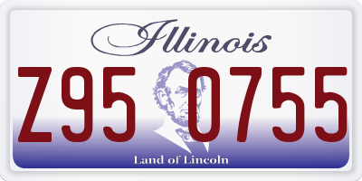 IL license plate Z950755