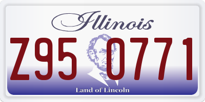 IL license plate Z950771