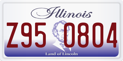 IL license plate Z950804
