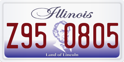 IL license plate Z950805
