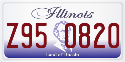 IL license plate Z950820
