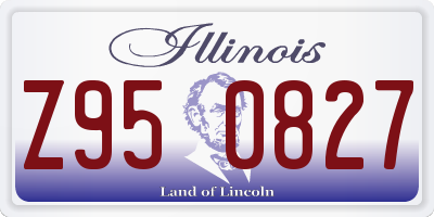 IL license plate Z950827