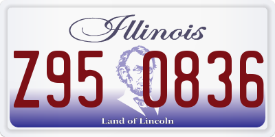 IL license plate Z950836