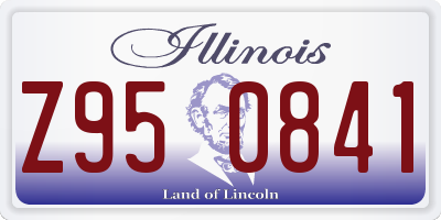 IL license plate Z950841