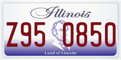 IL license plate Z950850