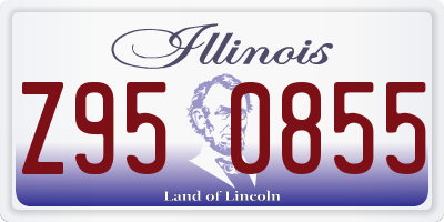 IL license plate Z950855