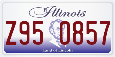 IL license plate Z950857