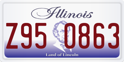 IL license plate Z950863