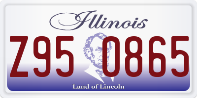 IL license plate Z950865