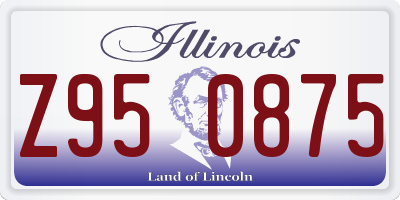 IL license plate Z950875