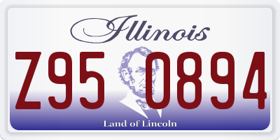 IL license plate Z950894