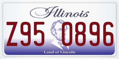 IL license plate Z950896