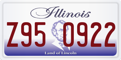 IL license plate Z950922